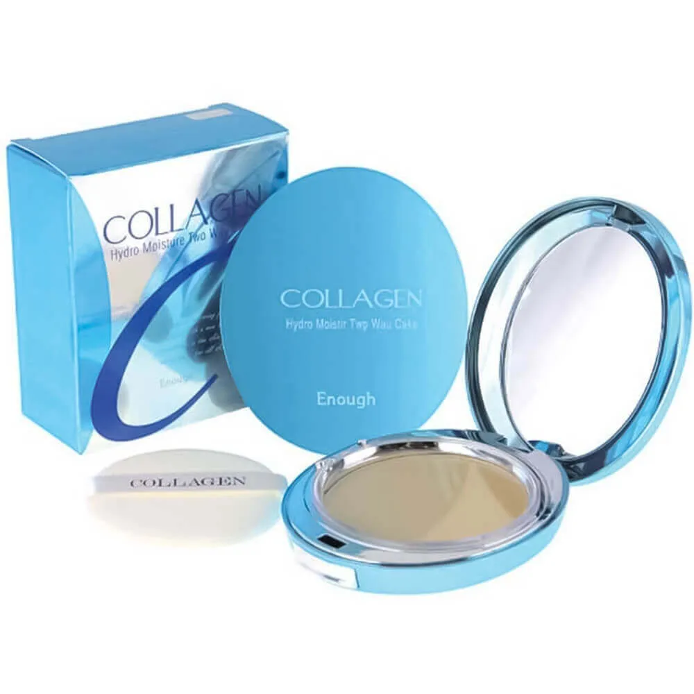 Увлажняющая коллагеновая пудра со сменным блоком Enough Collagen Hydro Moisture Two Way Cake SPF25 PA++ Enough Collagen Hydro Moisture Two Way Cake SPF25 PA++ 4