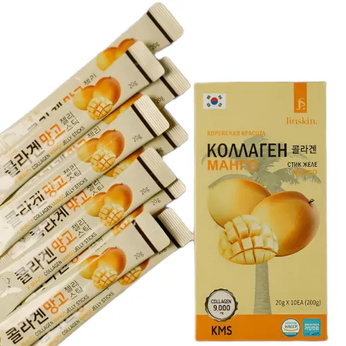 Коллагеновое желе со вкусом манго в стиках Jinskin Mango Jelly in Sticks