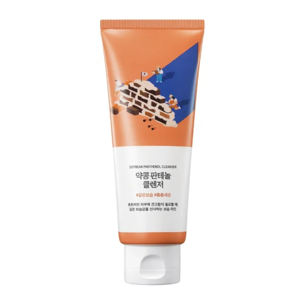 Пенка для умывания с чёрной соей и пантенолом Round Lab Soybean Panthenol Cleanser