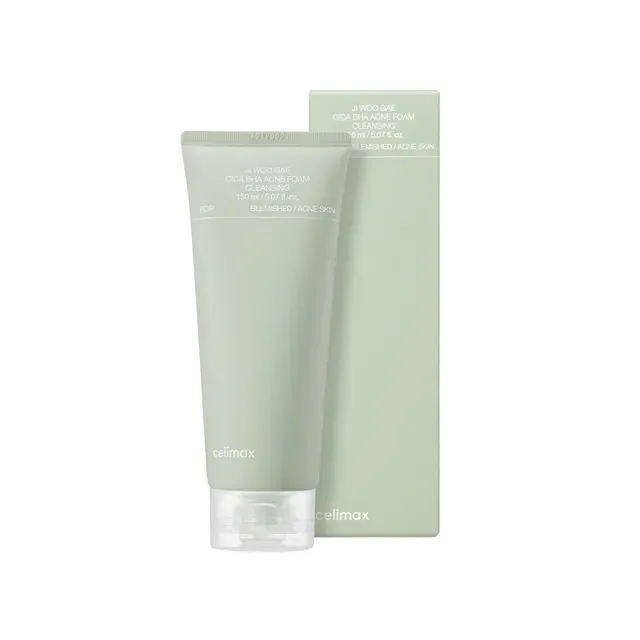 Очищающая пенка от акне с BHA и центеллой Celimax Ji Woo Gae Cica BHA Acne Foam Cleansing Celimax Ji Woo Gae Cica BHA Acne Foam Cleansing 3