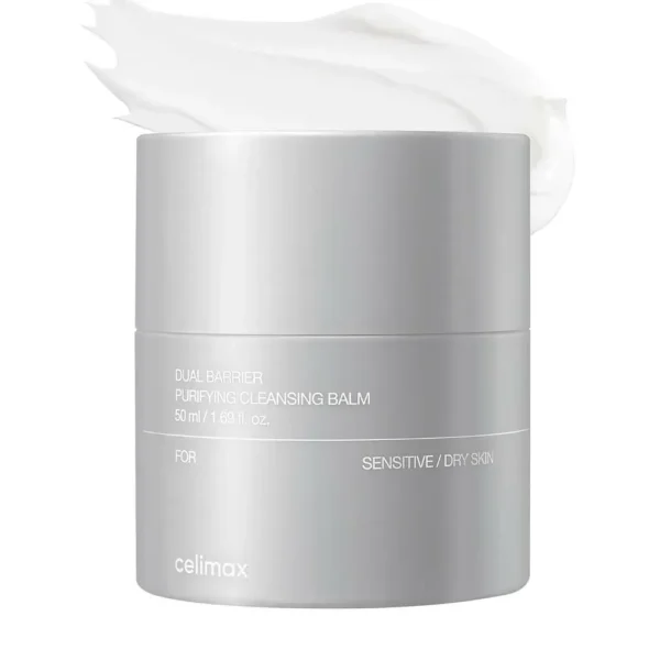 Нежный гидрофильный бальзам-щербет с церамидами Celimax Dual Barrier Purifying Cleansing Balm