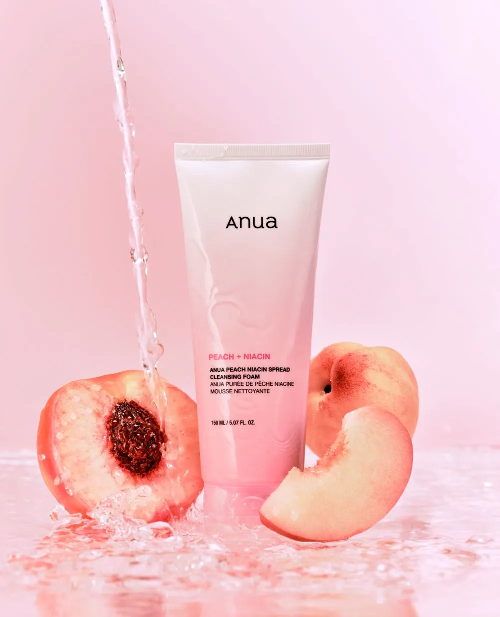 Пенка для умывания с ниацинамидом и персиком для ровного тона Anua Peach Niacin Spread Cleansing Foam Anua Peach Niacin Spread Cleansing Foam 4