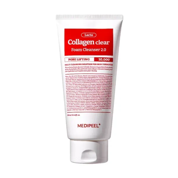 Пенка для умывания с коллагеном и пробиотиками MEDIPEEL Red Lacto Collagen Clear Foam Cleanser 2.0