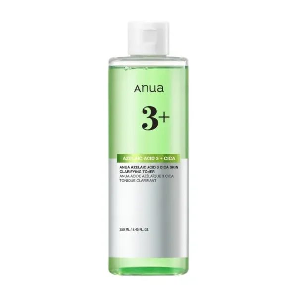 Успокаивающий тоник с 3% азелаиновой кислотой и центеллой Anua Azelaic Acid 3 Cica Skin Clarifying Toner