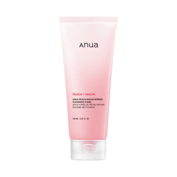 Пенка для умывания с ниацинамидом и персиком для ровного тона Anua Peach Niacin Spread Cleansing Foam