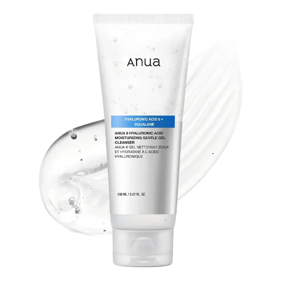 Мягкий гель для умывания с гиалуроновой кислотой Anua 8 Hyaluronic Acid Moisturizing Gentle Gel Cleanser Anua 8 Hyaluronic Acid Moisturizing Gentle Gel Cleanser 3