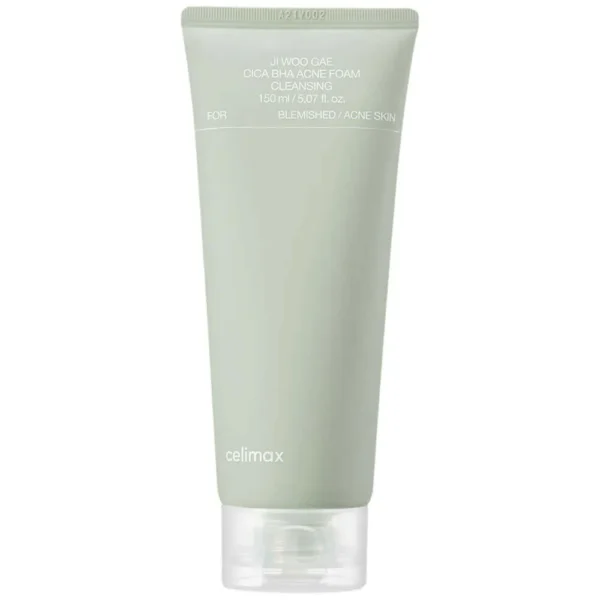 Очищающая пенка от акне с BHA и центеллой Celimax Ji Woo Gae Cica BHA Acne Foam Cleansing
