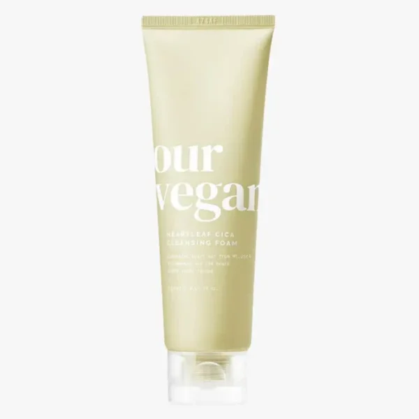 Веганская успокаивающая пенка для умывания с хаутюйнией Manyo Our Vegan Heartleaf Cica Cleansing Foam