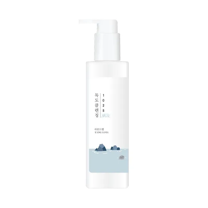 Нежное молочко для снятия макияжа с морской водой Round Lab 1025 Dokdo Cleansing Milk Нежное молочко для снятия макияжа с морской водой Round Lab 1025 Dokdo Cleansing Milk
