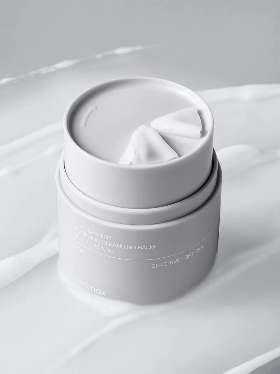 Нежный гидрофильный бальзам-щербет с церамидами Celimax Dual Barrier Purifying Cleansing Balm Celimax Dual Barrier Purifying Cleansing Balm 4