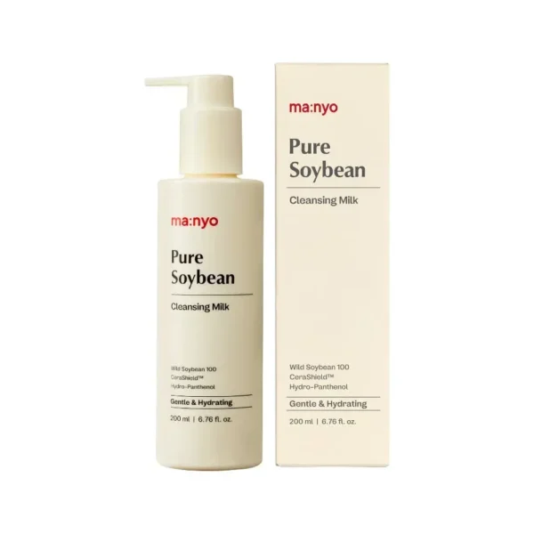 Нежное очищающее молочко с соевыми бобами Manyo Pure Soybean Cleansing Milk